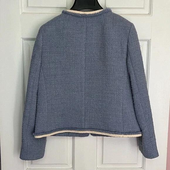 J. Crew Frances Lady Jacket in Maritime Tweed - Pale Seascape - Picture 5 of 7